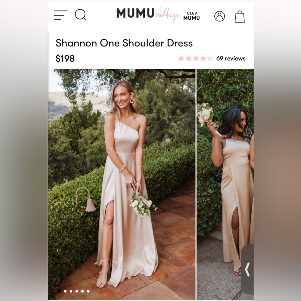 Champagne Bridesmaid Dress